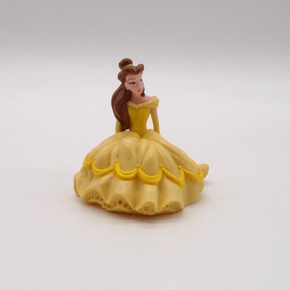 DecoPac Disney Princess Cake Topper Aurora Cinderella Belle Bench Rose Lot of 2